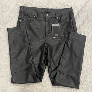 Bagatelle from Nordstrom Black Faux Leather Pants NWT